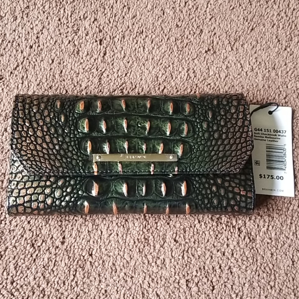 NWT Brahmin Checkbook Wallet Samba Melbourne